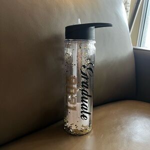 Graduation 2021 Water Bottle with Gold Accents
